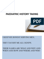 Paeds History