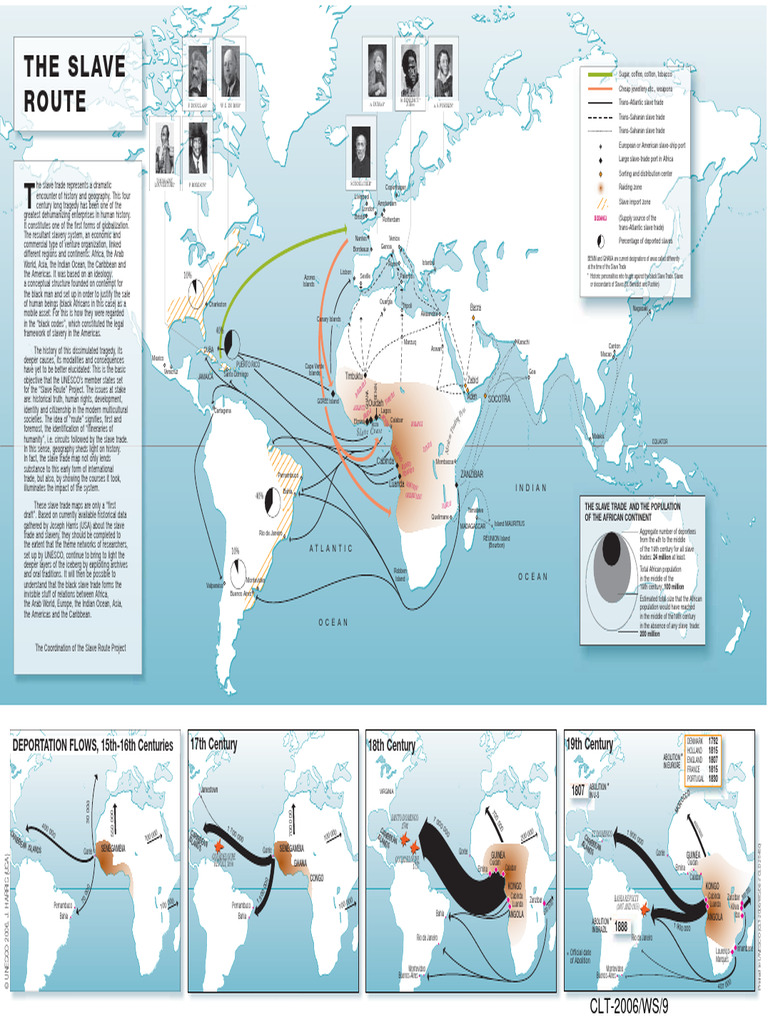 UNESCO. Mapas Rotas Dos Escravos | PDF | Slavery | African Diaspora