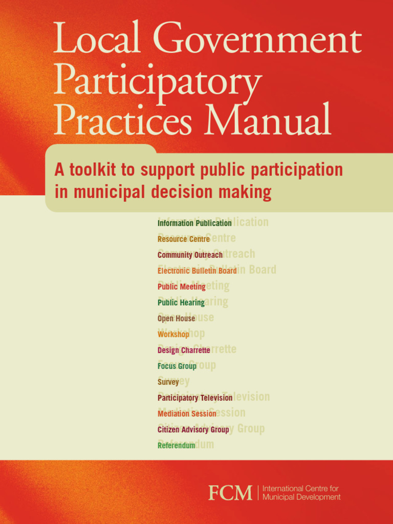 Local Government Participatory Practices Manual EN | PDF | Information ...