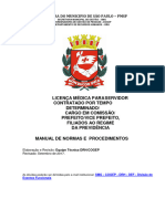 Manual de Normas e Procedimentos Licena Mdica para Servidor Contratado Por Tempo Determinado Cargo em Comisso Filiados RGPS Setembro 2017