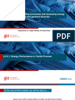 Energy Performence in Textile Process