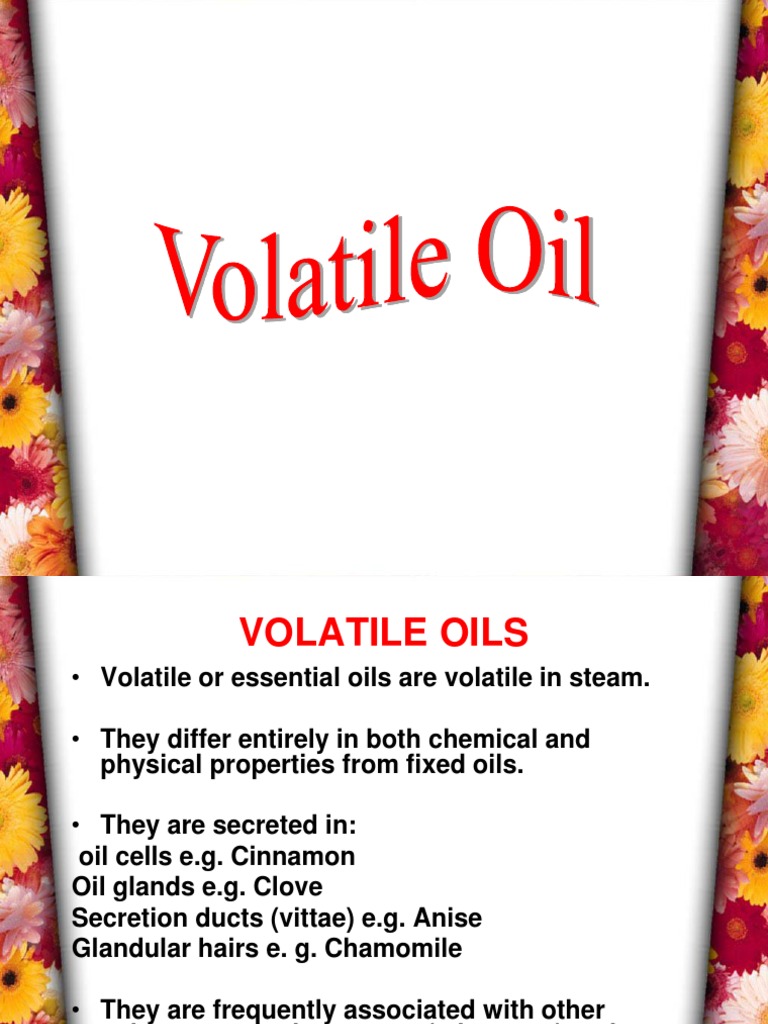 Overview of Volatile Oils in Pharmacognosy | PDF | Cinnamon | Clove