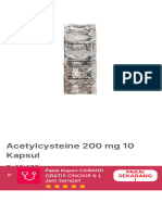 Obat Dan Vitaminacetylcysteine 200 MG 10 Kapsul