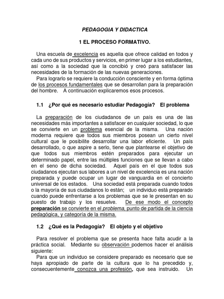 Pedagogía y Didáctica1 | PDF | Enseñando | Maestros