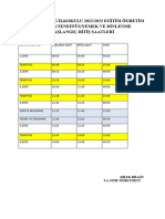 Ders - Çıkışları