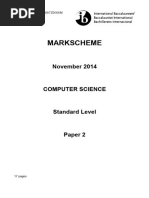 Computer Science Paper 2 SL Markscheme