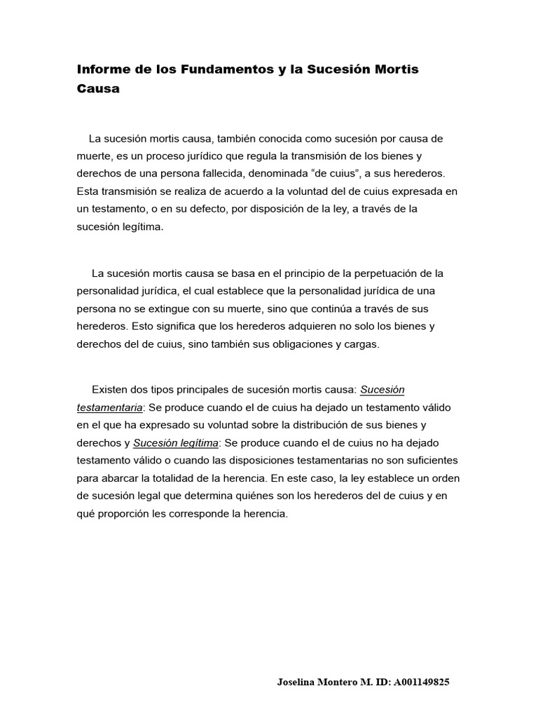 Montero montero joselina la sucesi n testamentaria formas de