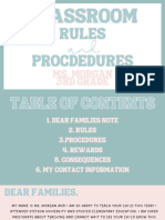 Classroom Rules and Procedures