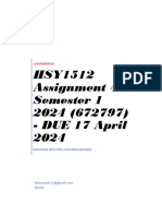 HSY1512 Assignment 4 Semester 1 2024F3