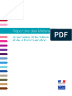 Répertoire Des Métier Ministère de La Culture Et de La Communication