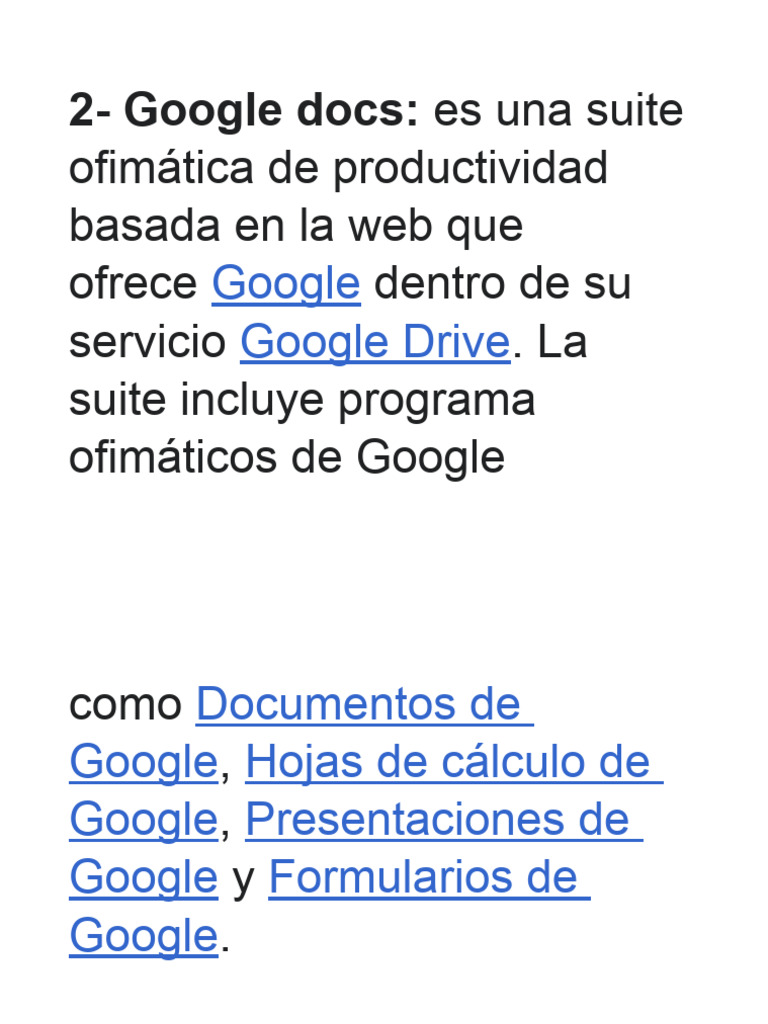 Google Docs: Suite Ofimática en la Web | PDF | Informática
