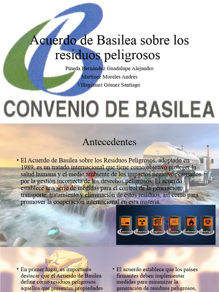 Acuerdo de Basilea | PDF | Residuos | Gestión de residuos