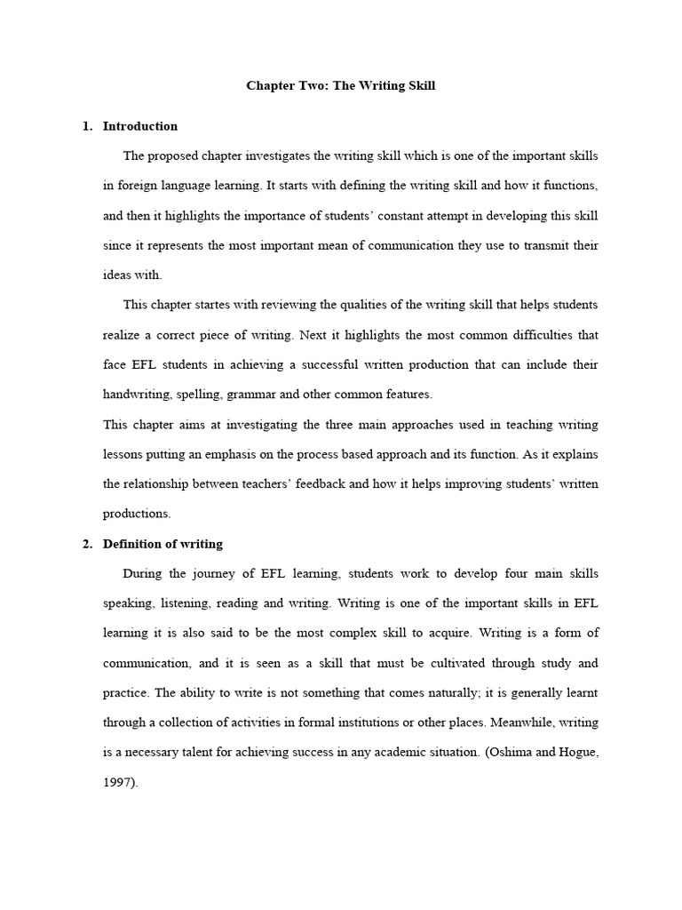 Enhancing Writing Skills in EFL Learners | PDF | English As A Second Or ...