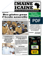 Des Pistes Pour L'école Nouvelle: La Semaine Africaine