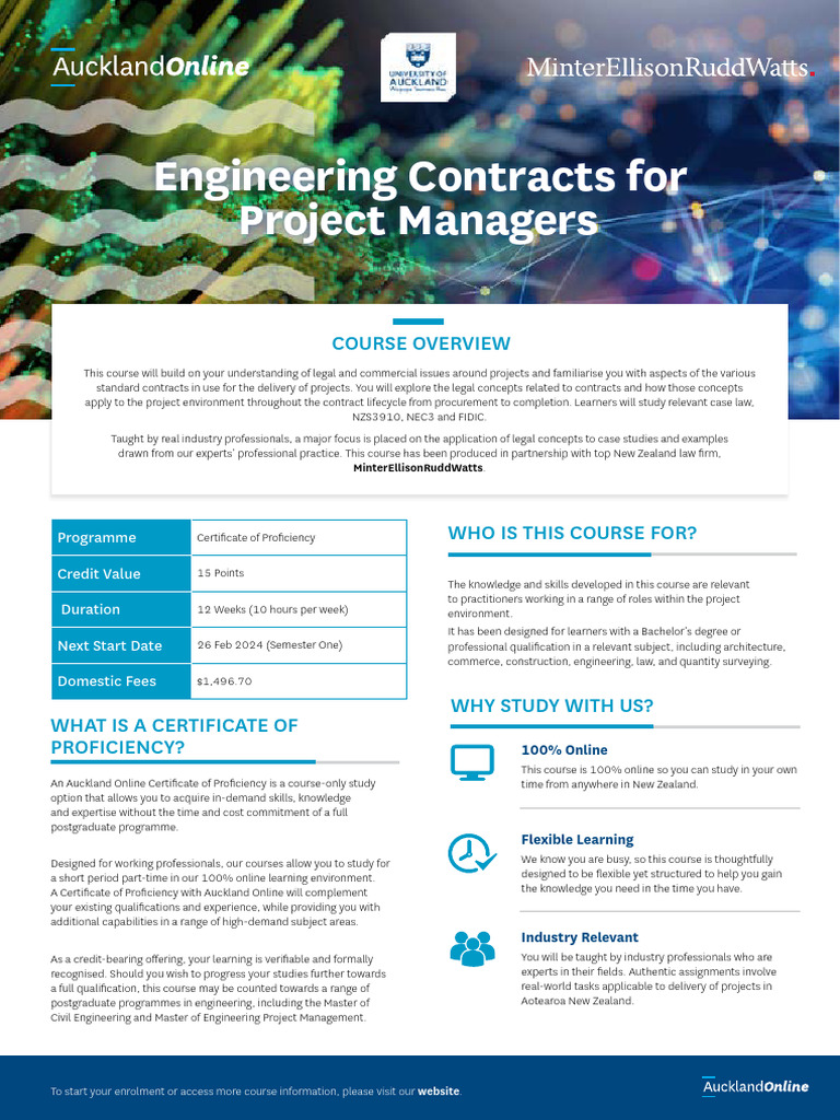 Engineering Contracts Course Online | PDF | Expert | Legal Liability