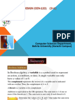 Digital Logic Design (Cen-122) (2+1)