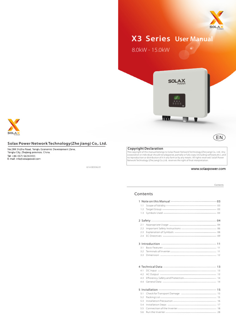 X3 Pro User Manual | PDF | Capacitor | Photovoltaics