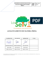 PR-BAC-SSO-02 Almacenamiento de Materia Prima