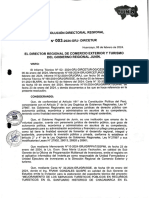 Resolución de La Dircetur Que Aprueba Expediente Técnico Del Bicentenario de La Batalla de Junín