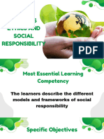 Models and Framework of Social Responsibility