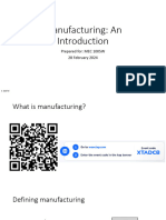 Manufacturing