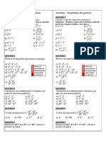 Atividades - Propriedades Das Potências