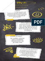 Infografía de Las Funciones Lineales Dle Scrapbook Negro y Amarillo