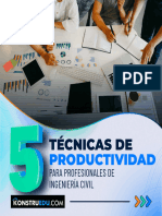 5 Tecnicas de Productividad para Profesionales de Ingenieria Civil