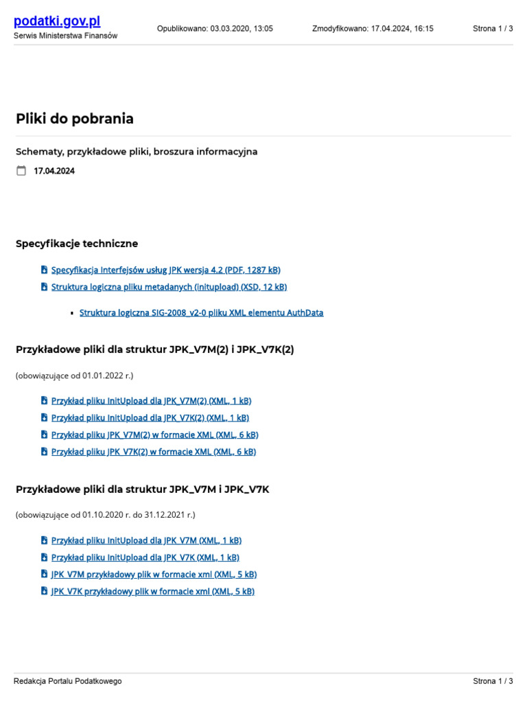 Pliki Do Pobrania JPK Vat Z Deklaracja | PDF