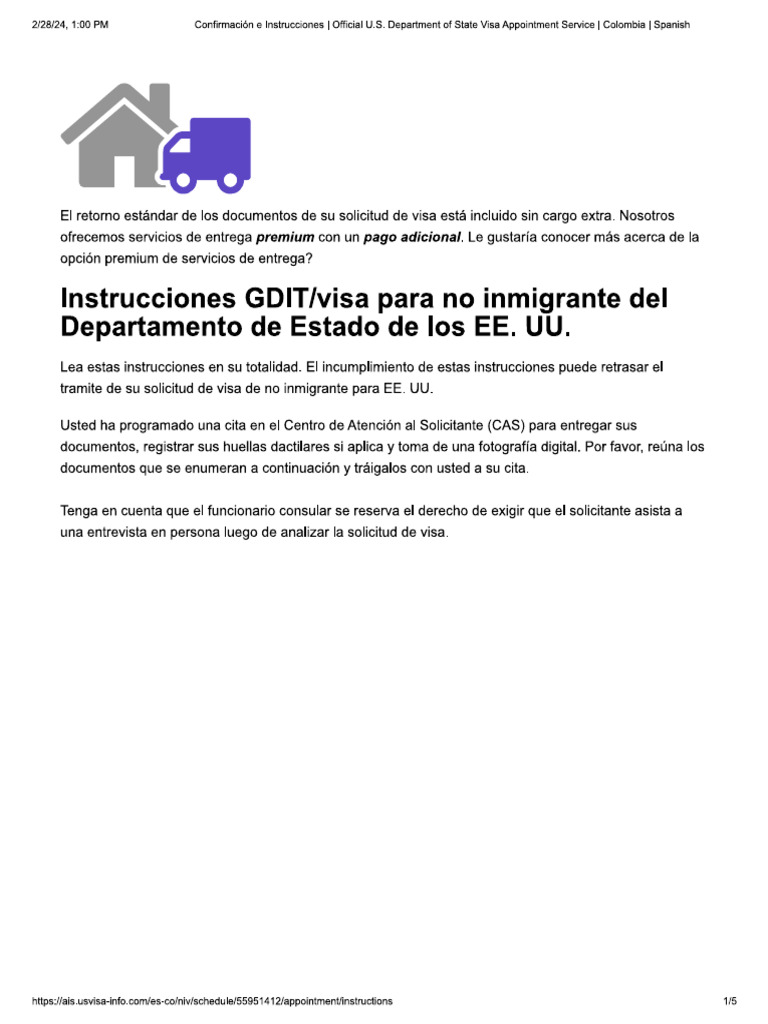 Instructions Visa Pdf