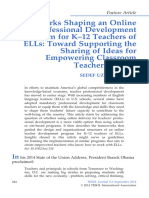 TESOL Journal - 2014 - Smith - Frameworks Shaping An Online Professional Development Program For K 12 Teachers of ELLs