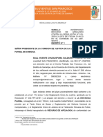 RECURSO DE APELACION CONTRA RESOLUCION DE COMISION DE JUSTICIA DE SUNAMPE