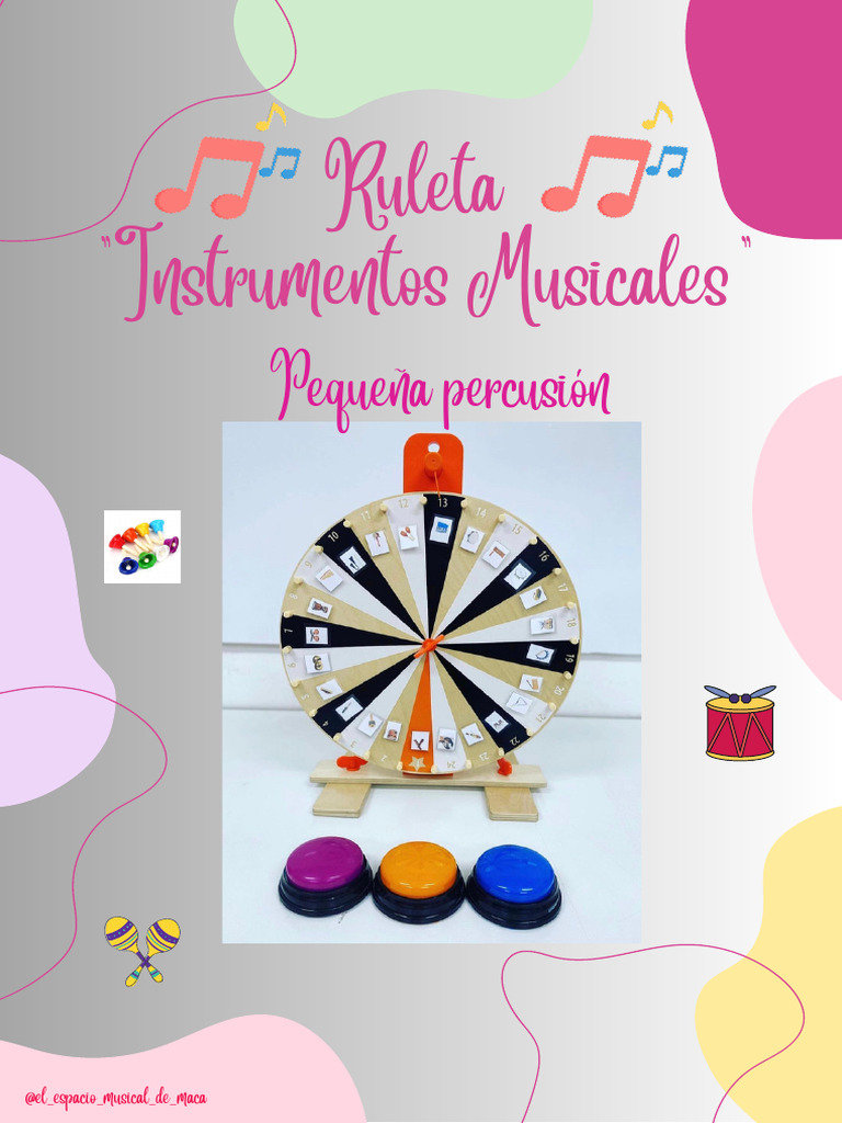 Actividad de Ruleta con Instrumentos Musicales | PDF | Instrumentos ...