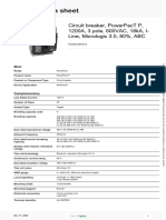 PowerPacT P-Frame Molded Case Circuit Breakers - PGA36120U31C