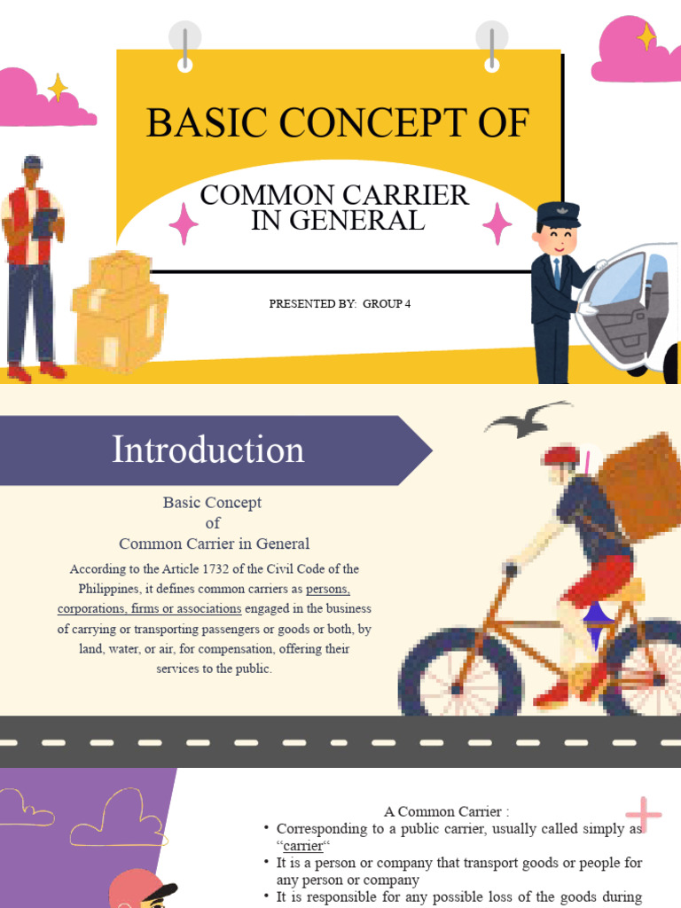 Common Carriers Grp4 PDF Common Carrier Negligence