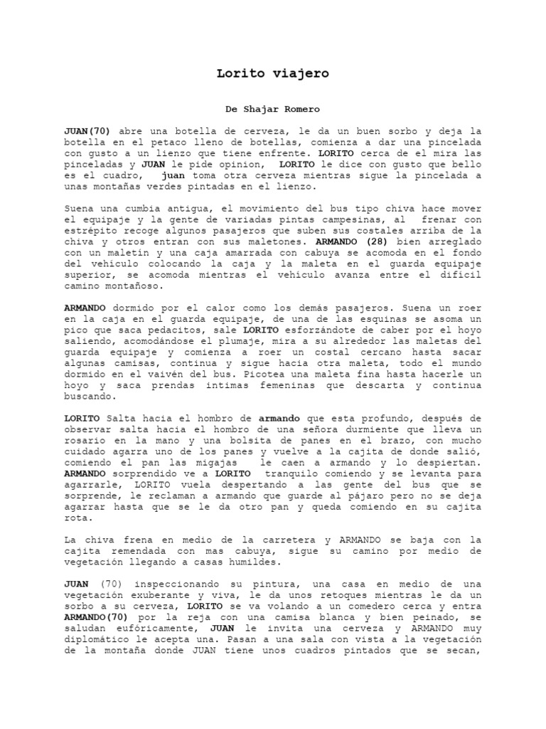 Sinopsis El Lorito PDF