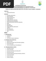 Formato de Portafolio Docente 2026 | PDF | Evaluación | Plan de estudios