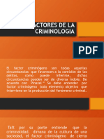 Factores de La Criminologia