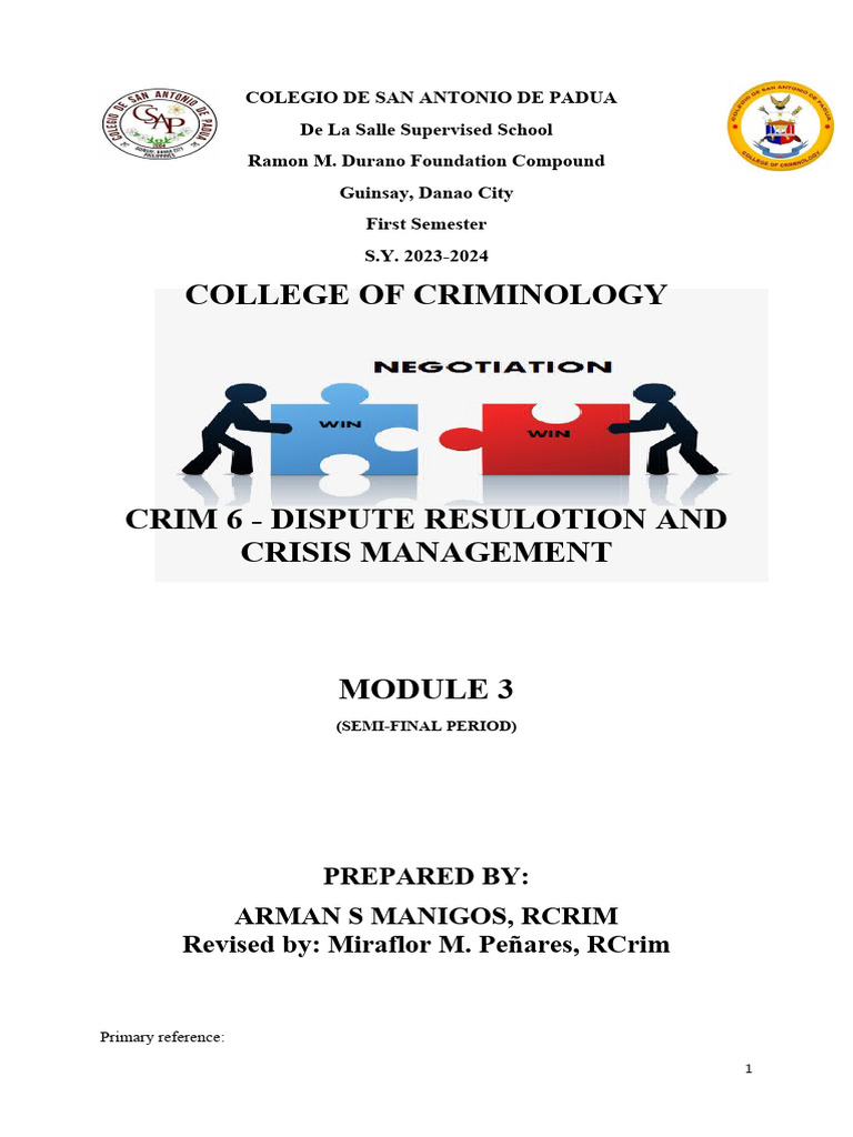 Module 3 in crim 6 revised download free pdf natural disasters