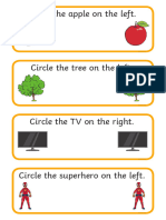 Right and Left Concept Activity Sheet - Ver - 1