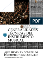 ORQUESTACIÓN II - Generalidades Técnicas Del Instrumento Musical