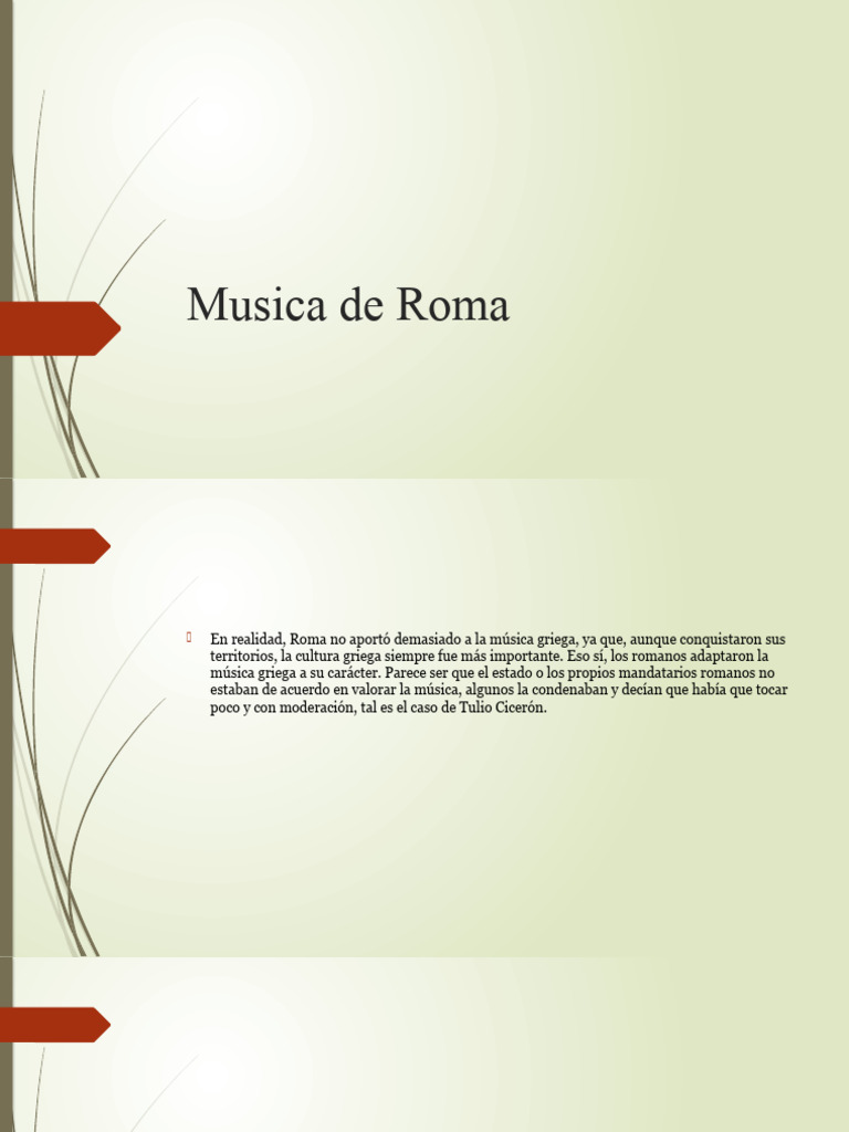 Música en la Antigua Roma | PDF | Roma antigua | Civilización Etrusca