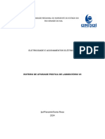 ELETRICIDADE E ACIONAMENTOS ELÉTRICOS Laboratório VII