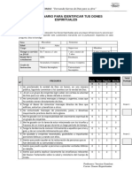 Cuestionario para Identificar Tus Dones