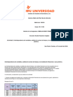 Actividad 2. Interdependencia de Variables, Análisis de Series de Tiempo y La Modelación Financiera Caso Práctico.