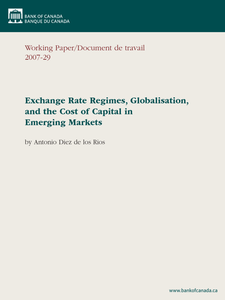 Exchange Rate Regimes 1 | PDF | Exchange Rate | Ordinary Least Squares