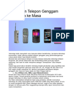 Perjalanan Telepon Genggam Dari Masa ke Masa