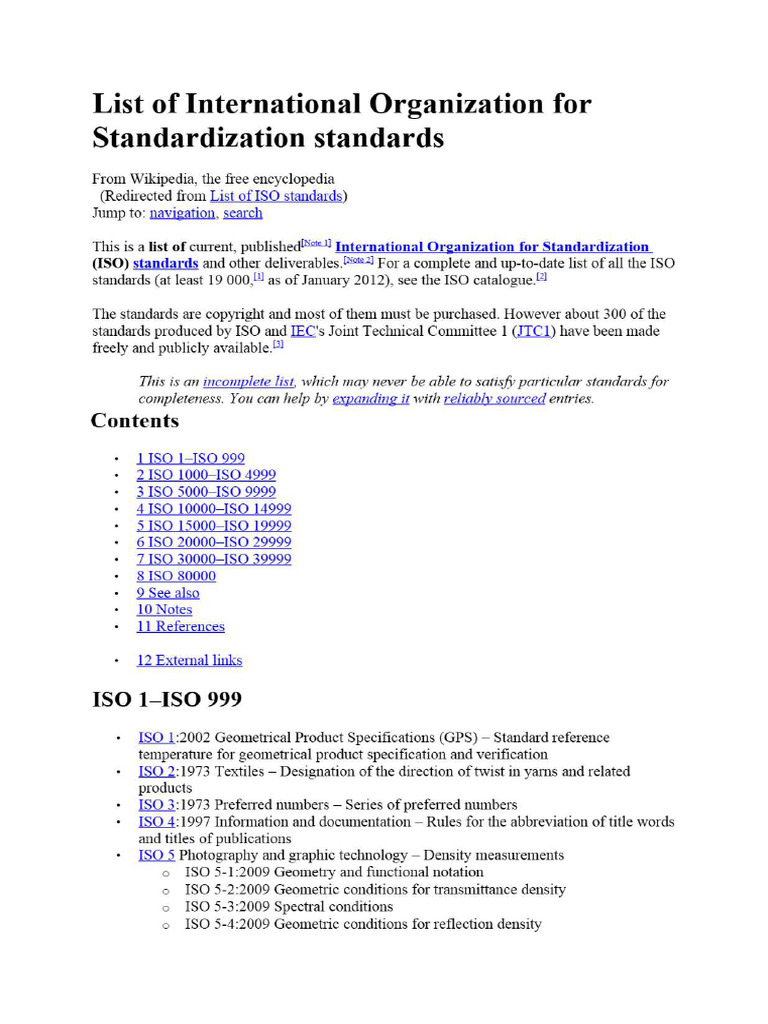 ISO - Seque | PDF