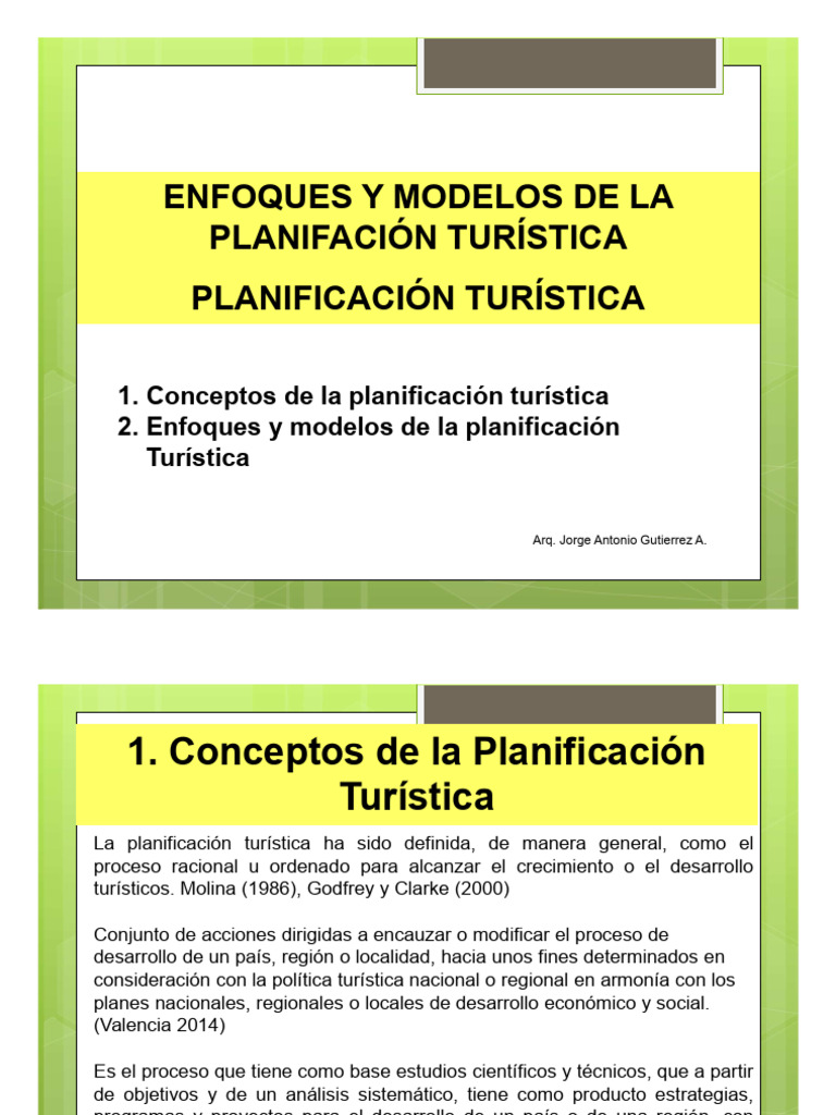 5 Modelos De Planificaci n Tur stica PDF Turismo Sustentabilidad