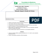 Avaliacao Saude Da Crianca Turma A Gabarito Publicacao